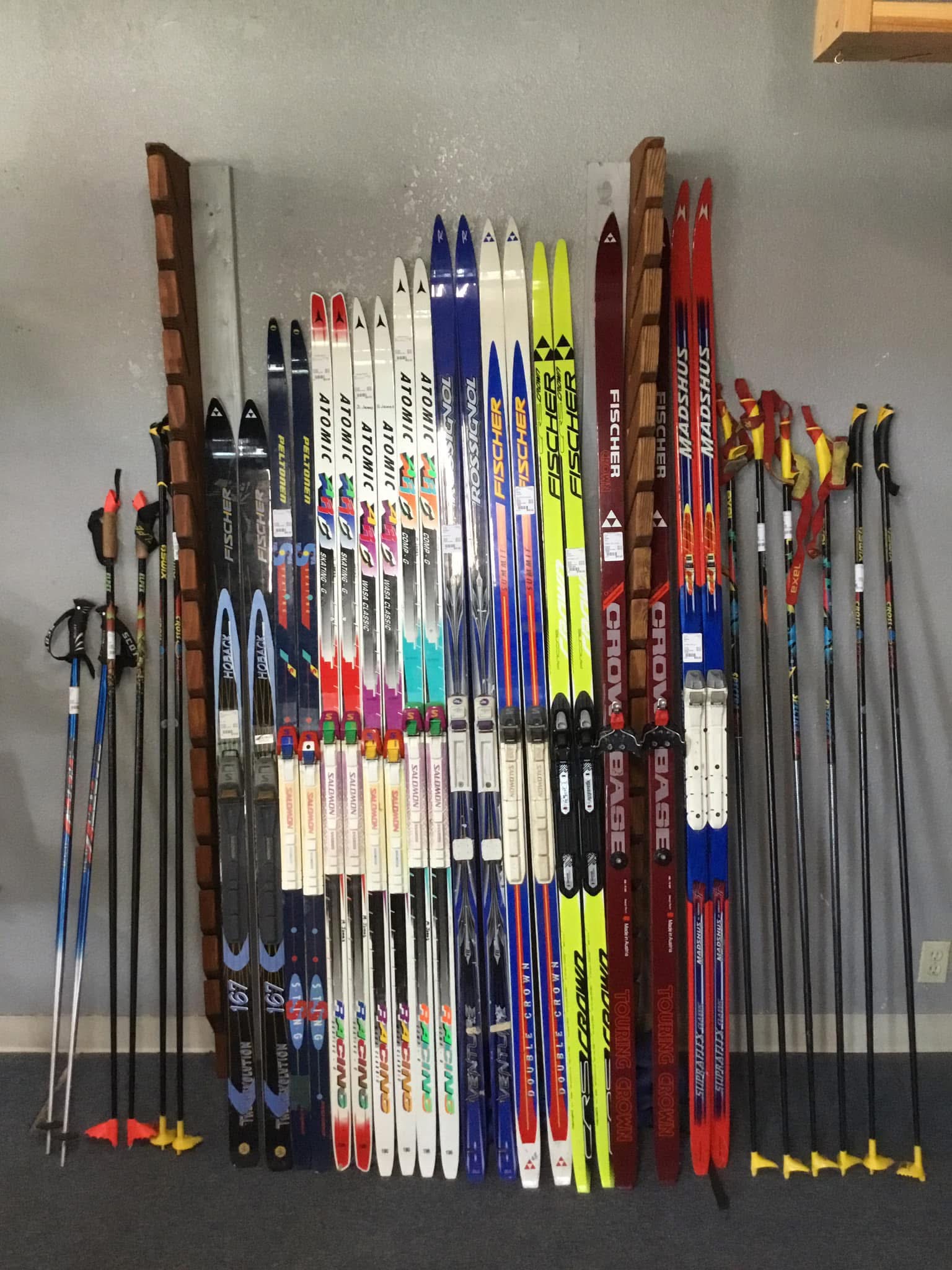 Ski boots and helmets